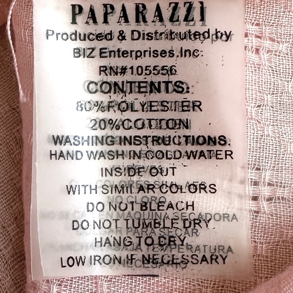 Paparazzi Pink Boho Embroidered Lightweight Tank Top Size M NWT - Picture 8 of 8